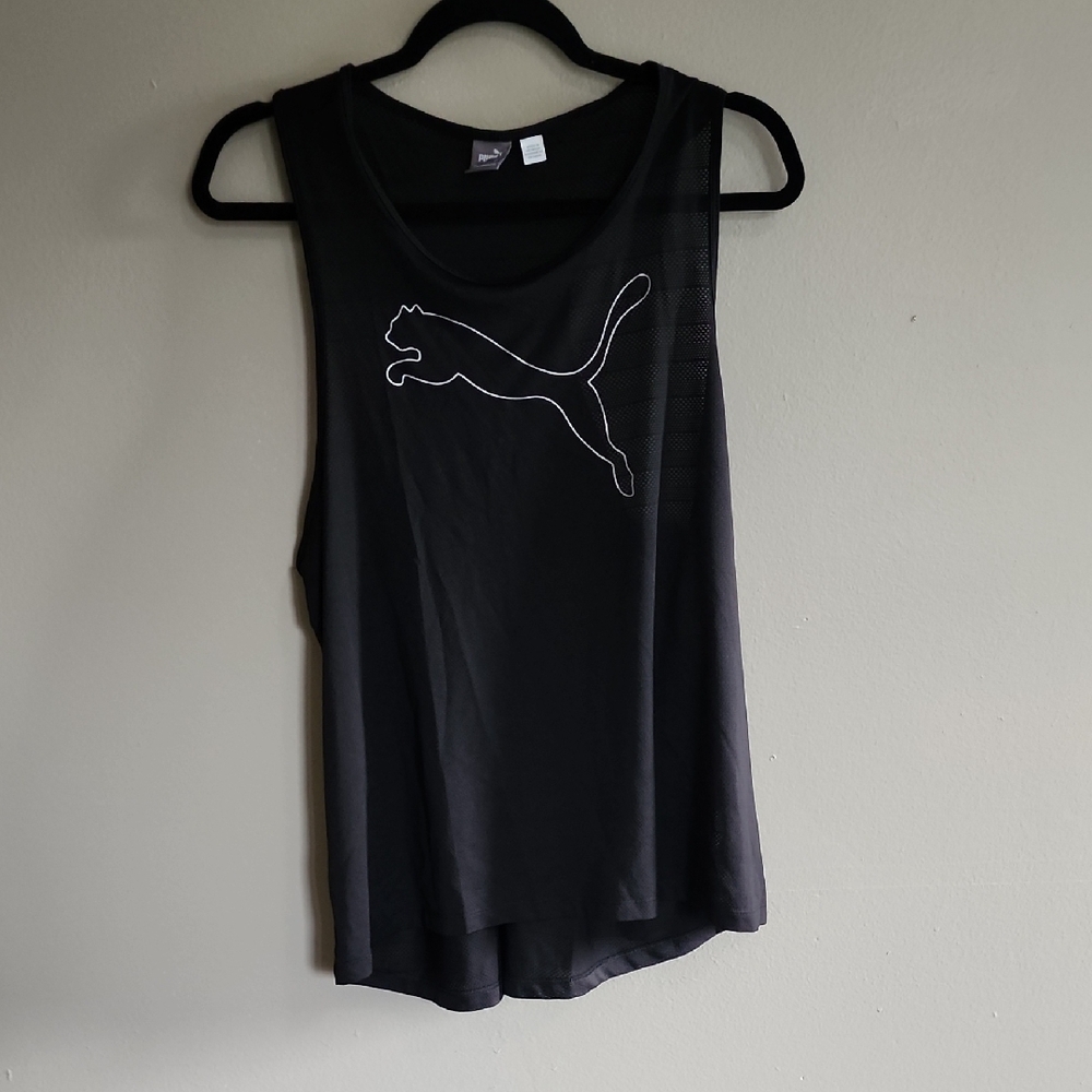 Black Puma Athletic Tank Top